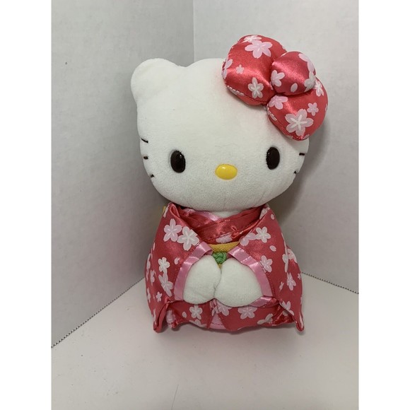 Sanrio Hello Kitty plush Sakura kimono geisha 2006 pink cherry blossom Japanese - Picture 1 of 5